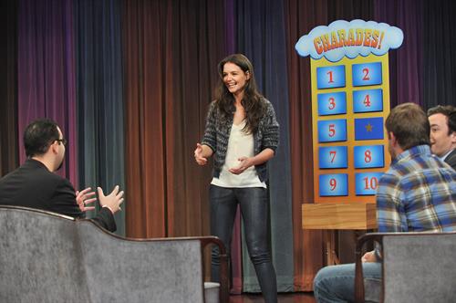 Katie Holmes Pictures Katie Holmes Late Night with Jimmy Fallon in New York 11/15/12