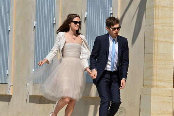 Keira Knightley Wedding ceremony in France - May 4, 2013 