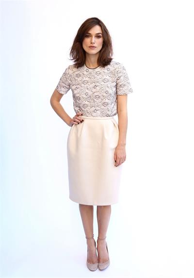 Keira Knightley posing for Matt Sayles portraits in New York City - November 13, 2012 