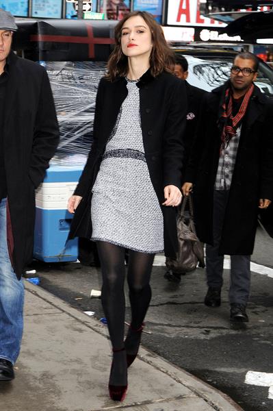 Keira Knightley at Good Morning America in New York City 11/8/12