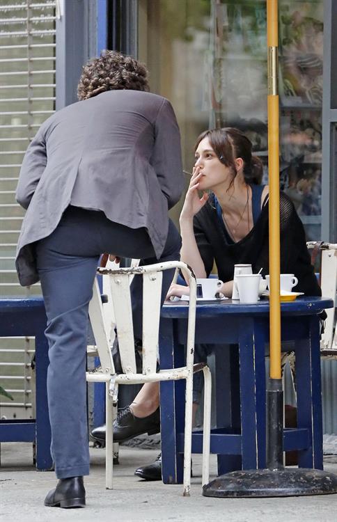 Keira Knightley Pictures Keira Knightley - Can A Song Save Your Life set candids in New York City, July 9, 2012