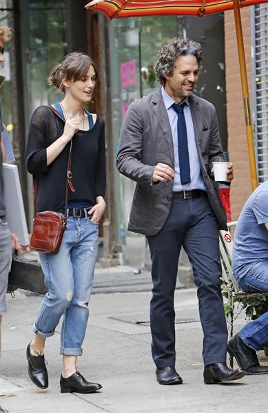 Keira Knightley -  Can A Song Save Your Life  set candids in New York City, July 9, 2012