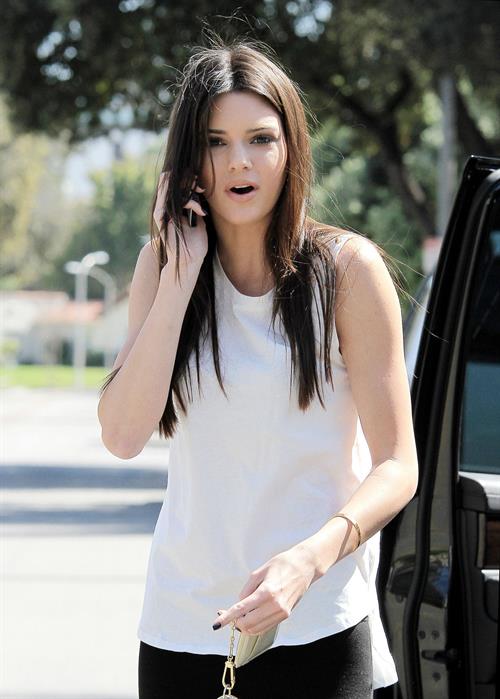 Kendall Jenner at the latest Nomad Two Worlds exhibit at the Guy Hepner gallery in Los Angeles on April 11, 2013