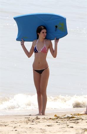 Kendall Jenner bikini candids in Malibu on July 4, 2013