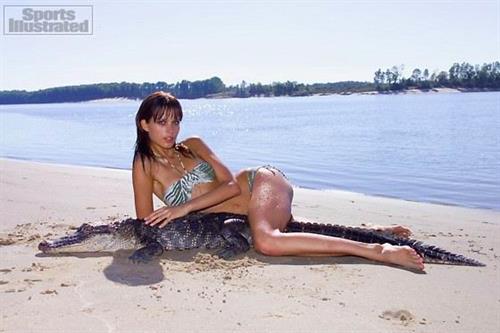 Petra Němcová in a bikini