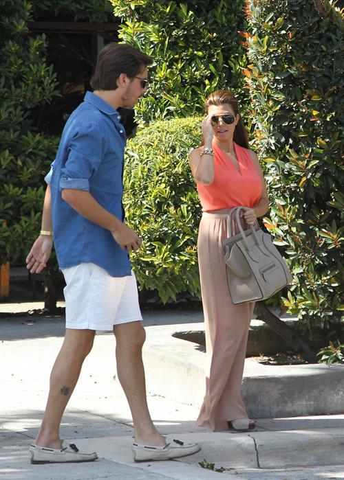 Kourtney Kardashian Leaving Sugarcane Restaurant with Scott Disick after lunch in Miami (October 22, 2012) 