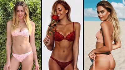 Karri Nicholas in lingerie