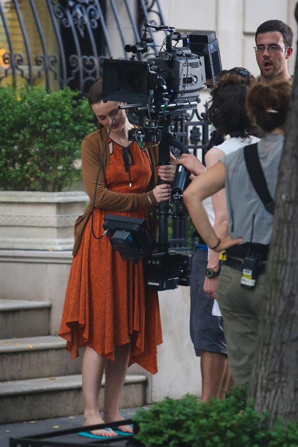 Leighton Meester - On the set of Gossip Girl in New York - August 17, 2012
