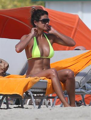 Leryn Franco bikini candids in Miami 11/12/12 