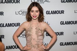 Lily Collins Glamour Magazine 23rd Annual Women Of The Year Gala in New York, Nov. 11, 2013 