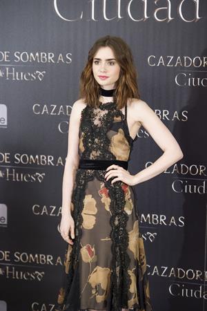 Lily Collins  The Mortal Instruments: City of Bones  Madrid Premiere 8/22/2013 