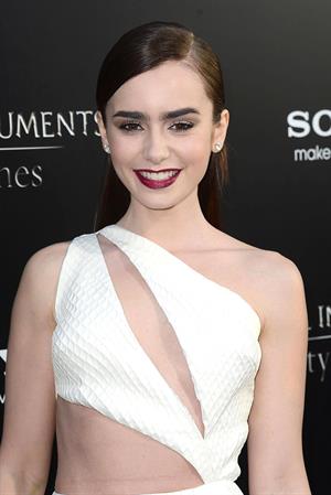 Lily Collins The Mortal Instruments City Of Bones Premiere LA 8/12/2013 