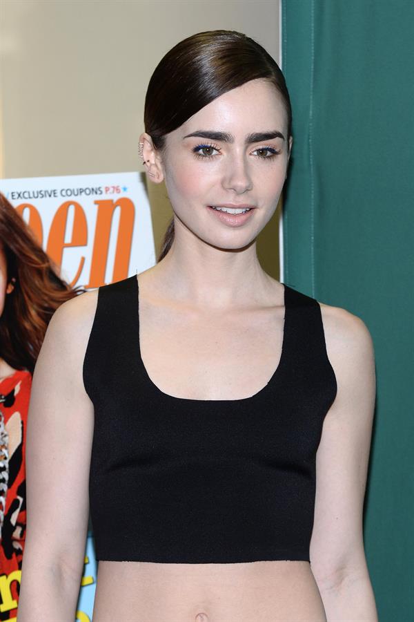 Lily Collins Seventeen Magazine September Cover Issue Celebration - New York, Aug. 6, 2013 