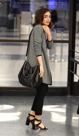 Lily Collins - LAX Airport 8/27/13