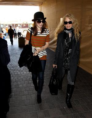 Lily Collins LAX airport in Los Angeles, March 4, 2013 