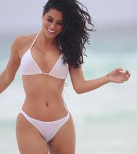 Nicole Isaacs in a bikini