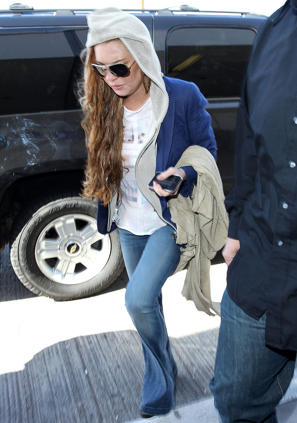 Lindsay Lohan at LAX Airport 4/18/13