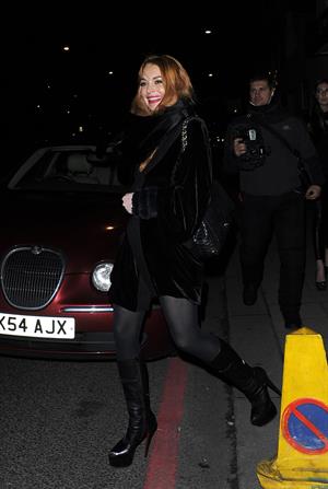 Lindsay Lohan Outside China Tang restaurant in London - Jan 4, 2013