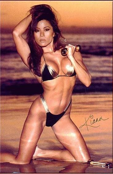 Kiana Tom in a bikini