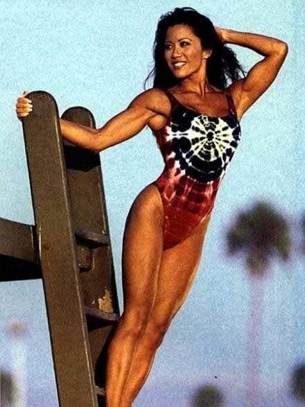 Kiana Tom in a bikini