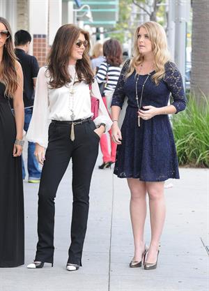 Lisa Vanderpump Spotted with daughter Pandora while shopping in Beverly Hills (May 9, 2013) 