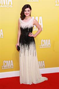Lucy Hale 46th annual CMA awards in Nashville 11/1/12