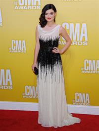 Lucy Hale 46th annual CMA awards in Nashville 11/1/12