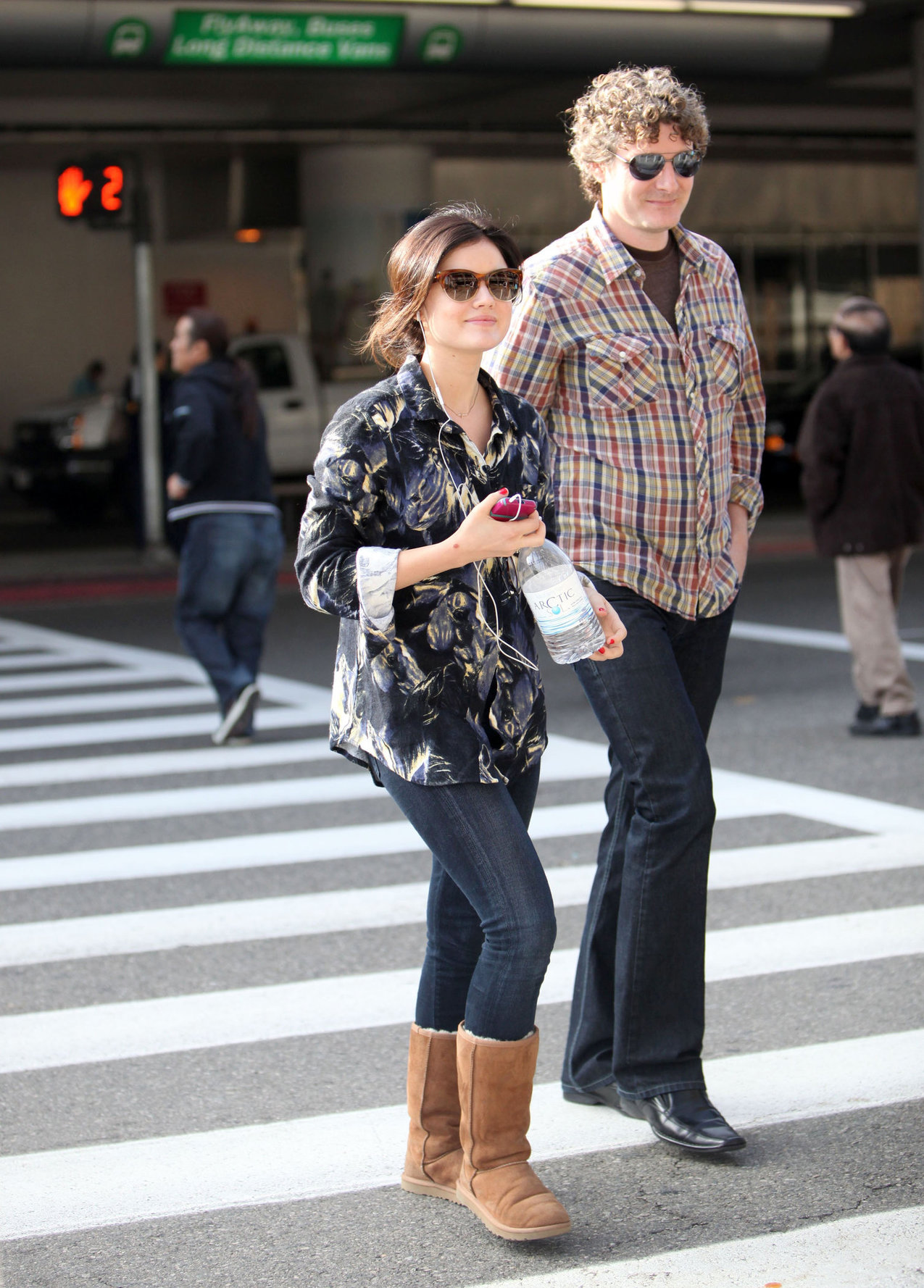 Lucy Hale arriving at LAX