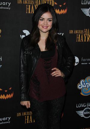 Lucy Hale 4th annual Haunted Hayride LA 10/7/12 
