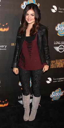 Lucy Hale 4th annual Haunted Hayride LA 10/7/12 