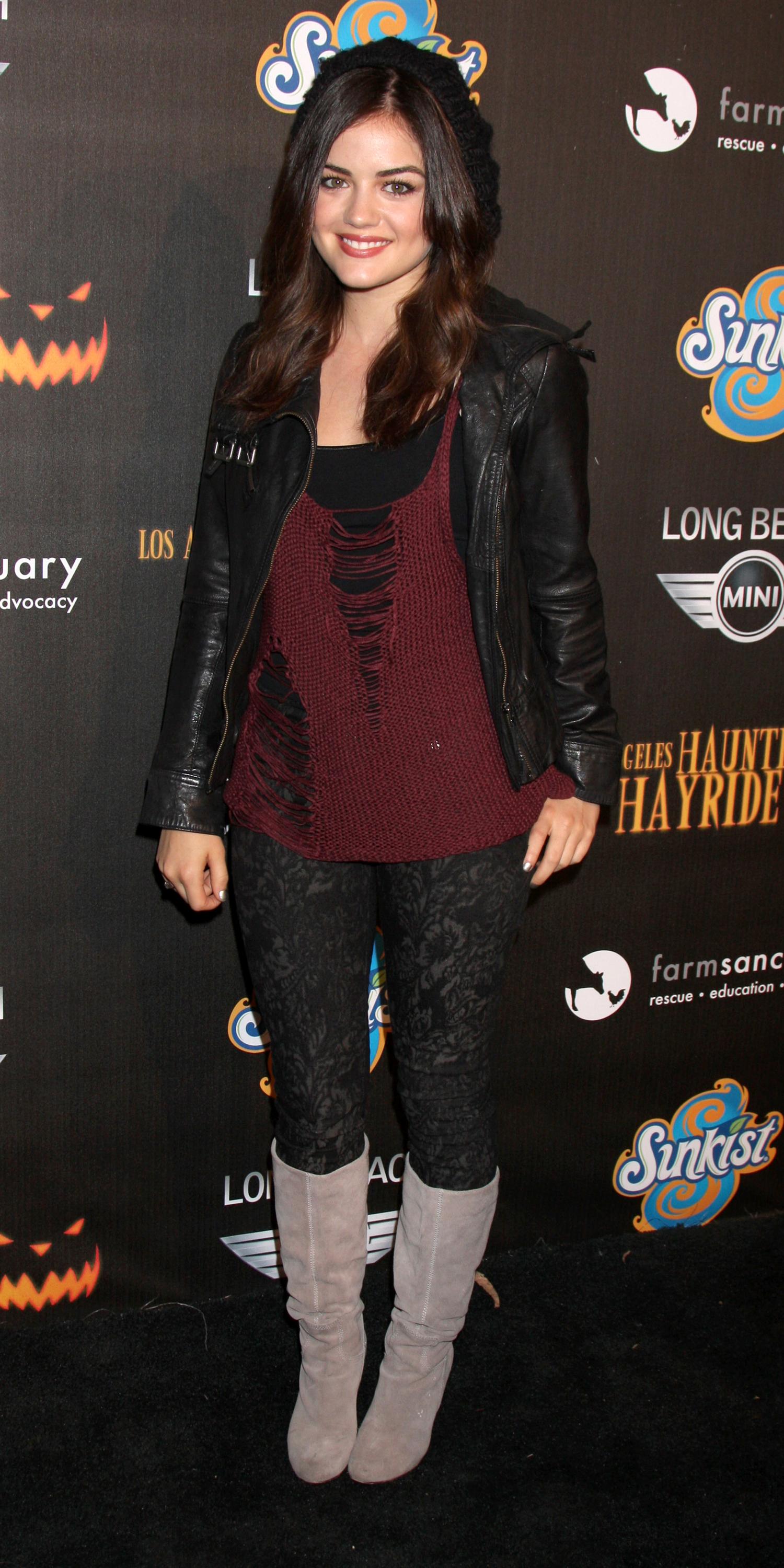 Lucy Hale 4th annual Haunted Hayride LA 10/7/12 