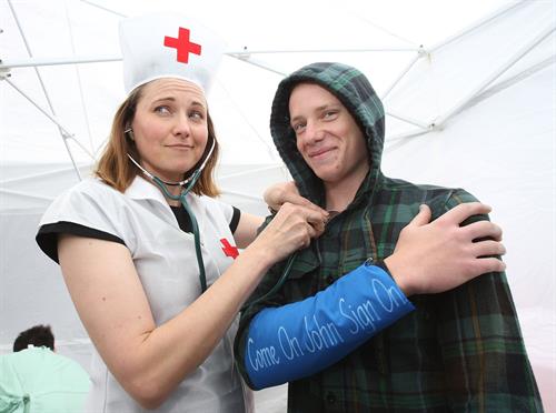 Lucy Lawless - in Wellington, New Zealand 10/15/09  