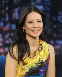 Lucy Liu Late Night with Jimmy Fallon in NYC 1/29/13 