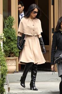 Lucy Liu leaving her apartment in NYC 12/13/12 