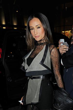 Maggie Q leaving Rockefeller Center in NYC 1/17/13 