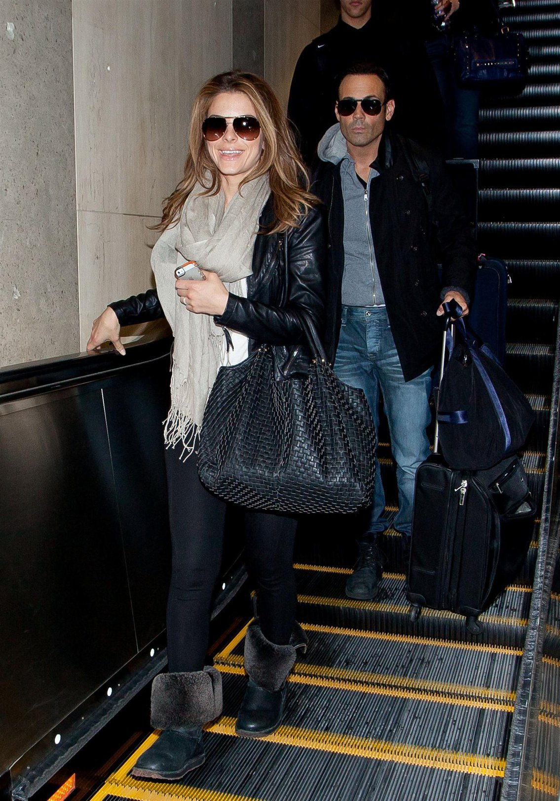 Maria Menounos arrives at LAX Airport on March 10, 2013
