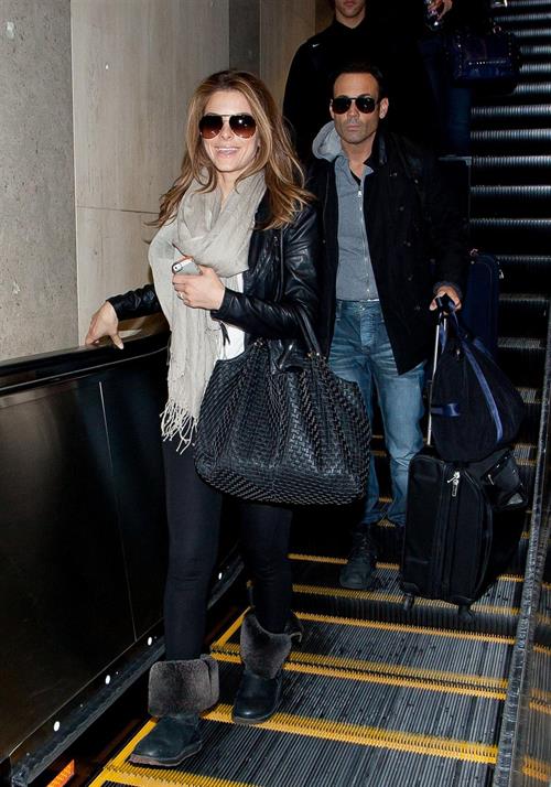 Maria Menounos arrives at LAX Airport on March 10, 2013