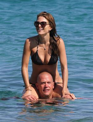 Maria Menounos Wearing a bikini at a beach in Greece on June 19, 2013