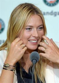 Maria Sharapova 2013 French Open draw ceremony in Paris May 24, 2013 