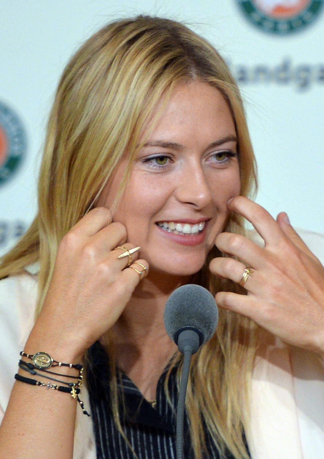 Maria Sharapova 2013 French Open draw ceremony in Paris May 24, 2013 