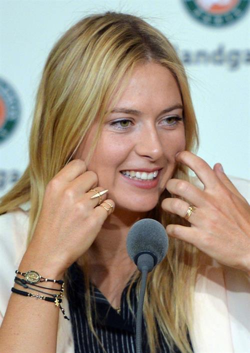 Maria Sharapova 2013 French Open draw ceremony in Paris May 24, 2013 