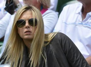 Maria Sharapova Watches her boyfriend Day 4 of the Wimbledon Tennis Championships June 27, 2013 