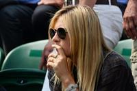 Maria Sharapova Watches her boyfriend Day 4 of the Wimbledon Tennis Championships June 27, 2013 
