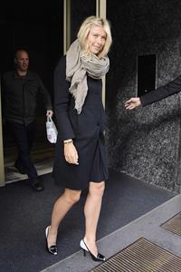 Maria Sharapova Giorgio and Roberta Armani meet tennis star Maria Sharapova at Armani's palace. November 30, 2012 