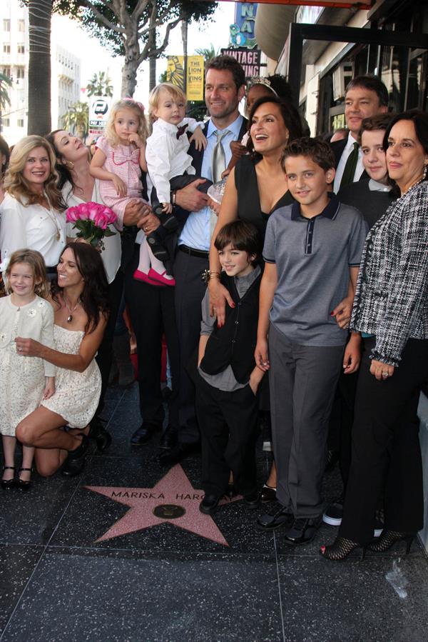 Mariska Hargitay Honored With Star On The Hollywood Walk Of Fame - Hollywood, Nov. 8, 2013 