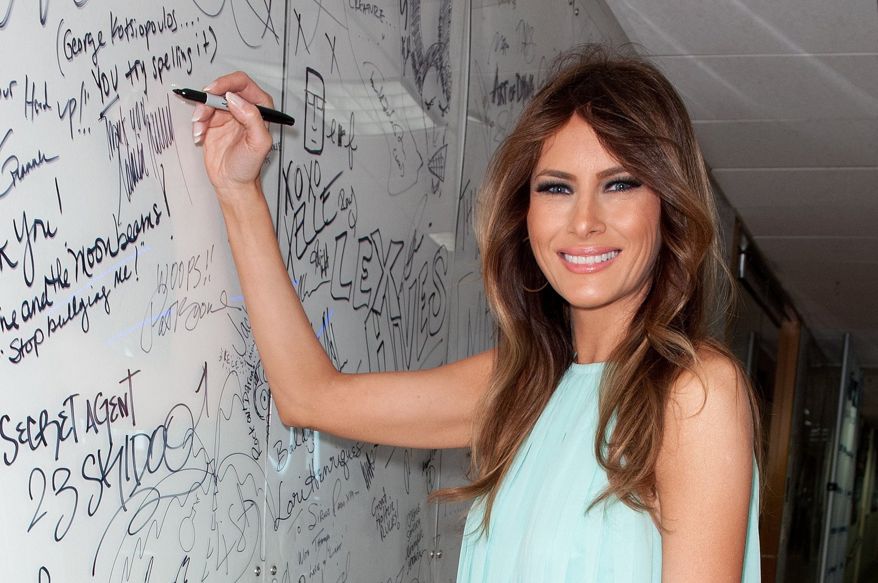 Melania Trump Visits SiriusXM Studios (May 31, 2012) 