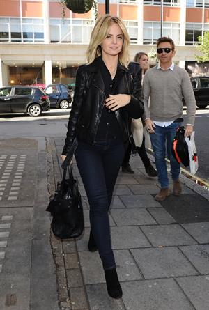 Mena Suvari outside the BBC Radio One studios October 4, 2012 