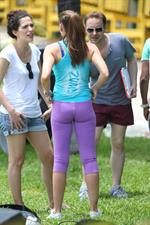 Michelle Heaton Filming a fitness show on Miami Beach, Florida (May 21, 2013) 