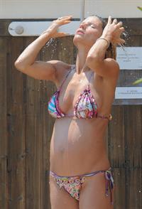 Michelle Hunziker bikini candids in Varigotti, Italia 6/7/13