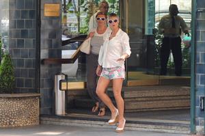 Michelle Hunziker out in Milani August 30, 2013 